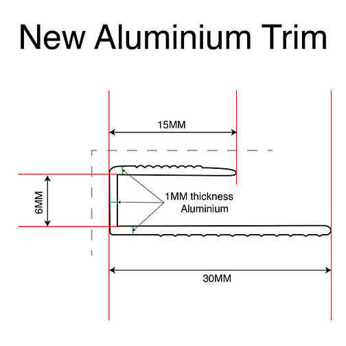 6mm Aluminium Trim